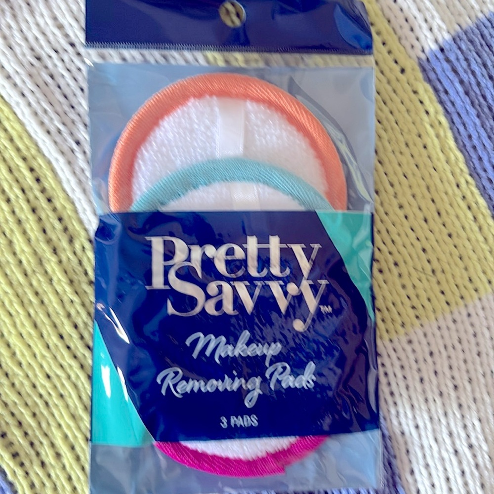 Makeup Removing Pads - Blue, Pink, and Orange New